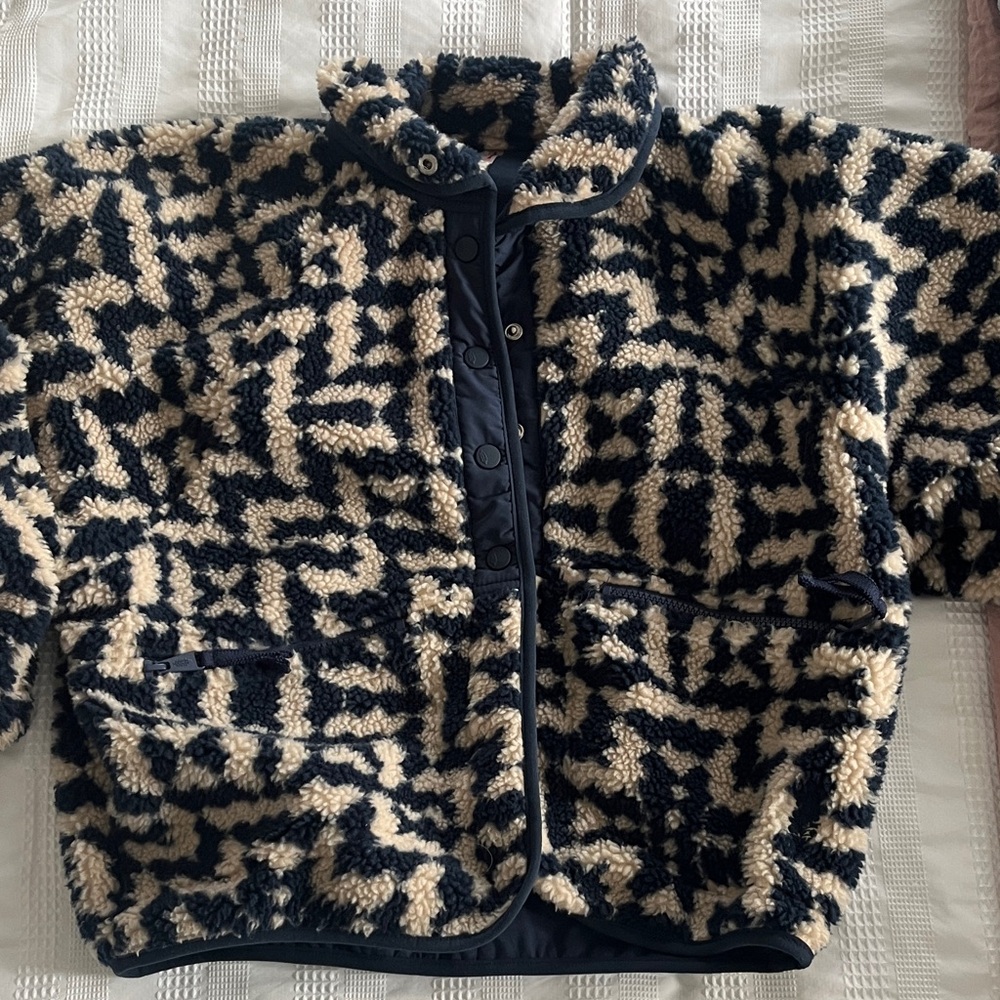 FP Movement by Free People Navy and Cream Puffer Jacket